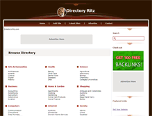 Tablet Screenshot of directoryritz.com